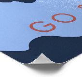 Ga Sneeuwschoen Lopen Reisposter Poster (Hoek)