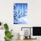 Ga Sneeuwschoen Lopen Reisposter Poster (Thuiskantoor)
