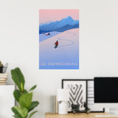 Ga Sneeuwscooter Reizen Poster (Thuiskantoor)