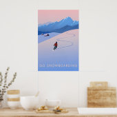 Ga Sneeuwscooter Reizen Poster (Keuken)