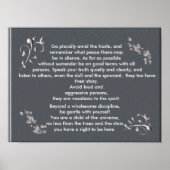 Ga snel in de haast - kunstdruk poster (Voorkant)