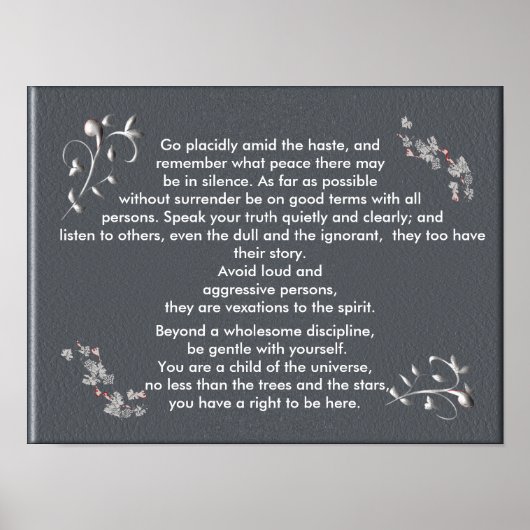 Ga snel in de haast - kunstdruk poster (Voorkant)