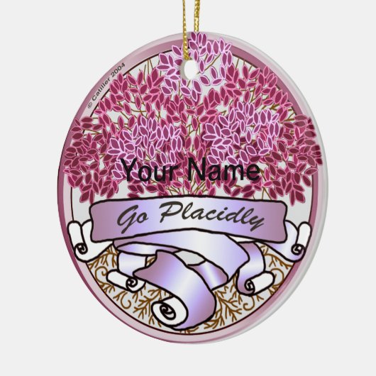 Ga snel keramisch ornament (Links)