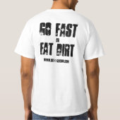 Ga snel of eet vuil uit t-shirt (Achterkant)