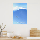 Ga Splitboarden Reisposter Poster (Keuken)