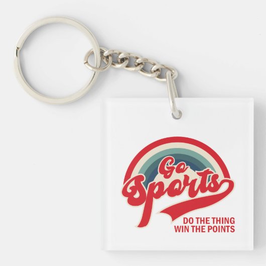Ga Sport Doe Het Ding Win De Punten Sleutelhanger (voorkant)