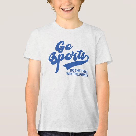 Ga Sport Doe Het Ding Win De Punten Tri-Blend Shirt (Voorkant)