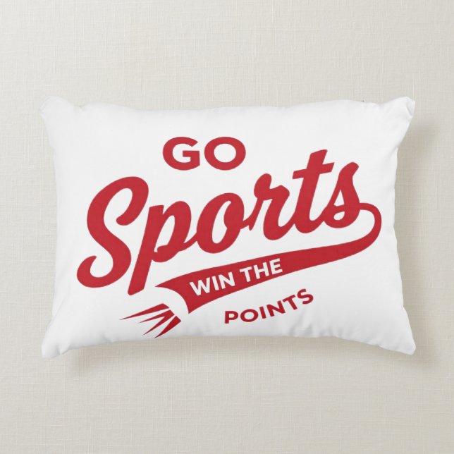 Ga Sport Punt Winnen Accent Kussen (Voorkant)
