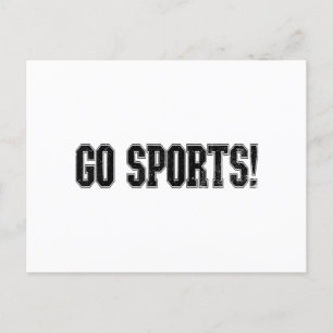 Ga sporten! Grappige  Sport Fan Go Sport Briefkaart