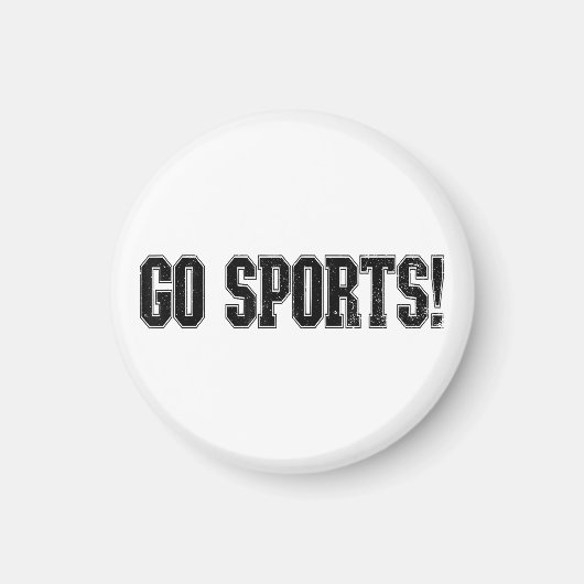 Ga sporten! Grappige  Sport Fan Go Sport Magneet (Voorkant)