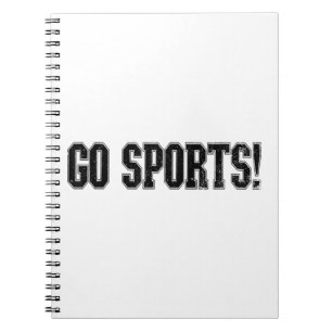 Ga sporten! Grappige  Sport Fan Go Sport Notitieboek