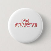 GA SPORTEN! RONDE BUTTON 5,7 CM (Voorkant)