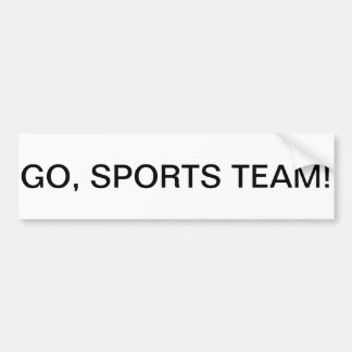 "GA, SPORTETEAM!" All-Purpose Bumpersticker