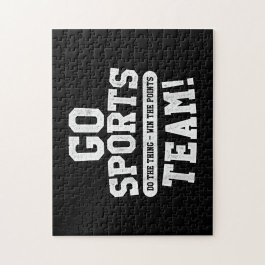 Ga sportteam! Grappige sporten Legpuzzel (Verticaal)