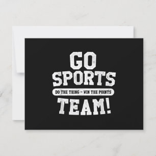 Ga sportteam! Grappige sporten RSVP Kaartje