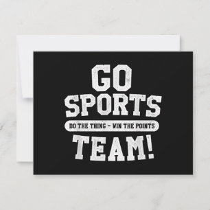 Ga sportteam! Grappige sporten Save The Date