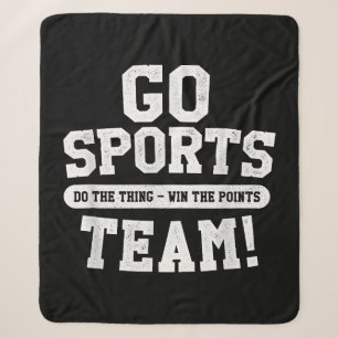 Ga sportteam! Grappige sporten Sherpa Deken