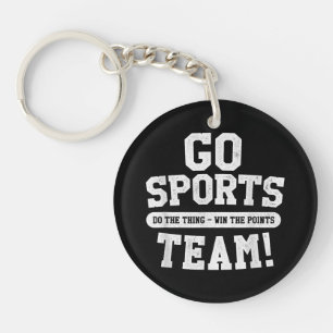 Ga sportteam! Grappige sporten Sleutelhanger
