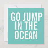 Ga springen in de Ocean Folded Note Kaart (Voorkant)