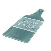 Ga springen in het dampkegelmeer snijplank (Hoek)