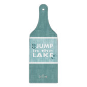 Ga springen in het dampkegelmeer snijplank (Voorkant)