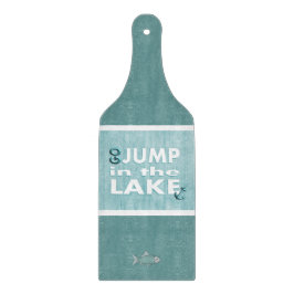 Ga springen in het dampkegelmeer snijplank