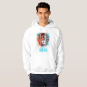 Ga staan met je driezijdige Mannen Hoodie (Voorkant volledig)