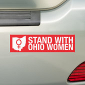 Ga staan met Ohio Women-Bumpersticker Bumpersticker (Op auto)