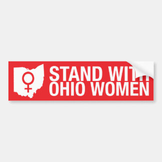 Ga staan met Ohio Women-Bumpersticker Bumpersticker