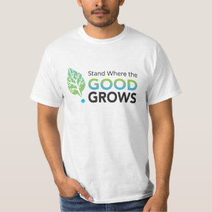 Ga staan waar het GOED groeit! Heren Value T-shirt