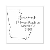 GA | Staat Georgia Retouradresstempel Zelfinktende Stempel (Design)