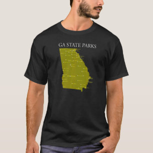 Ga State Parks Wearable Georgia State Park Checkli T-shirt