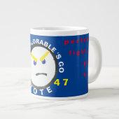 Ga stemmen betreurenswaardige mok (Voorkant rechts)