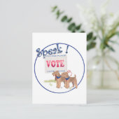 Ga stemmen briefkaart (Staand voorkant)