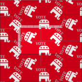 Ga stemmen. Republikeinse Partij Elephant Red Stof (Delen)