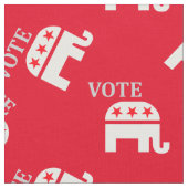 Ga stemmen. Republikeinse Partij Elephant Red Stof (Close Up)