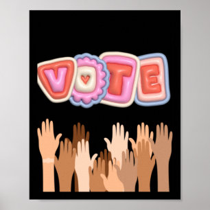 Ga stemmen Sticker Poster