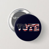 Ga Stemmen Usa Vlag Ontwerp Ronde Button 5,7 Cm (Voorkant /achterkant)