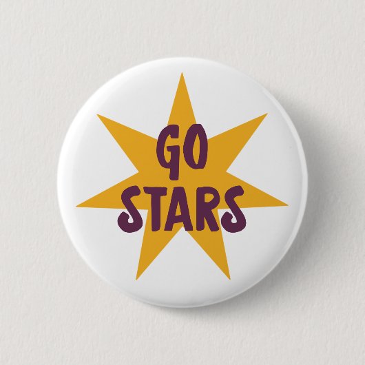 Ga Sterren Ronde Button 5,7 Cm (Voorkant)