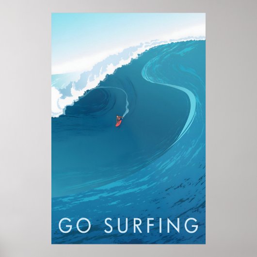 Ga Surfen Reisposter Poster (Voorkant)