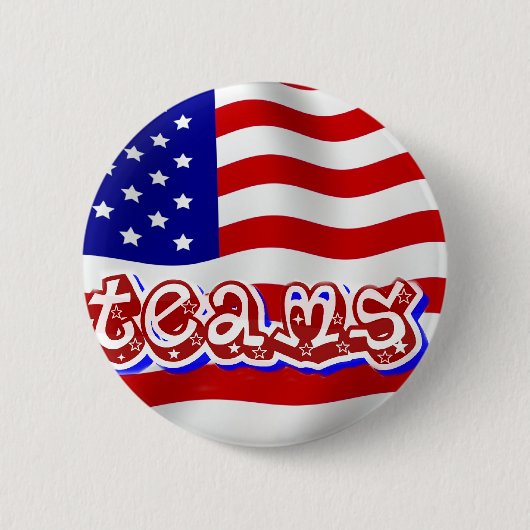 Ga Team gaan, Verenigde Staten_ Ronde Button 5,7 Cm (Voorkant)