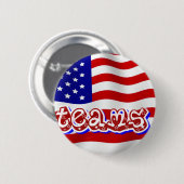 Ga Team gaan, Verenigde Staten_ Ronde Button 5,7 Cm (Voorkant /achterkant)