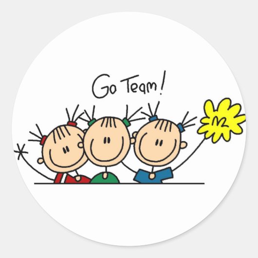 Ga Team Juichende Sticker (Voorkant)