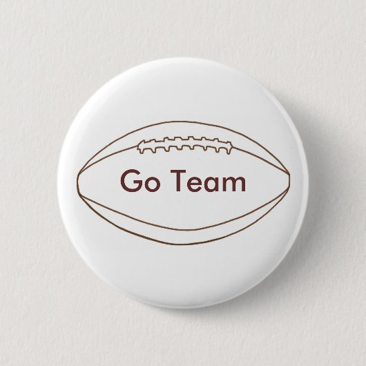 Ga Team voetbal Overzicht knoppen Ronde Button 5,7 Cm (Voorkant)