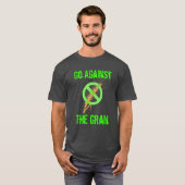 Ga tegen de graan - Celiac Awareness T-shirt (Voorkant volledig)
