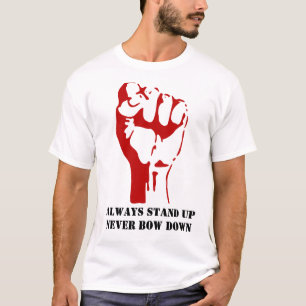 Ga tegen het man staan! t-shirt
