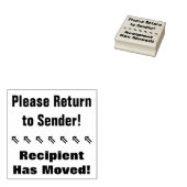 "Ga terug naar afzender!", "Ontvanger heeft zich v Rubberstempel (Gestempeld)