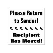 "Ga terug naar afzender!", "Ontvanger heeft zich v Rubberstempel (Afrduk)