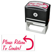 "Ga terug naar afzender!" Rubber Stempel (In situ)