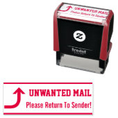 "Ga terug naar afzender!" Rubber Stempel (In situ)